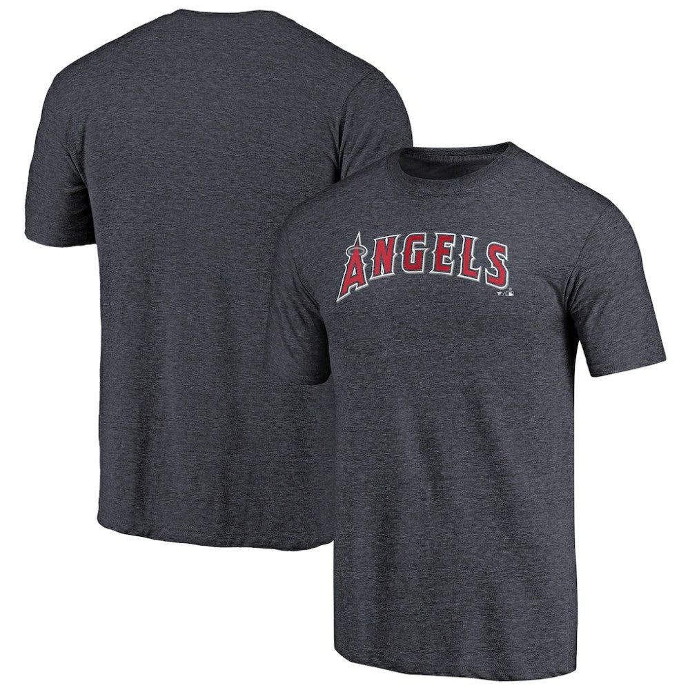 Los Angeles Angels Team Wordmark Tri-Blend T-Shirt - Navy
