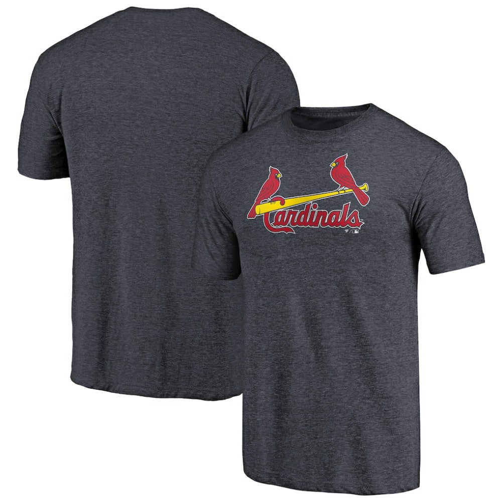 St. Louis Cardinals Team Wordmark Tri-Blend T-Shirt - Navy