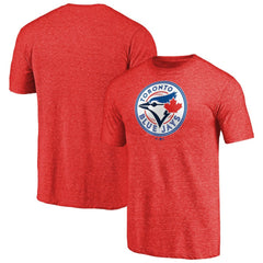 Toronto Blue Jays Team Wordmark Tri-Blend T-Shirt - Red
