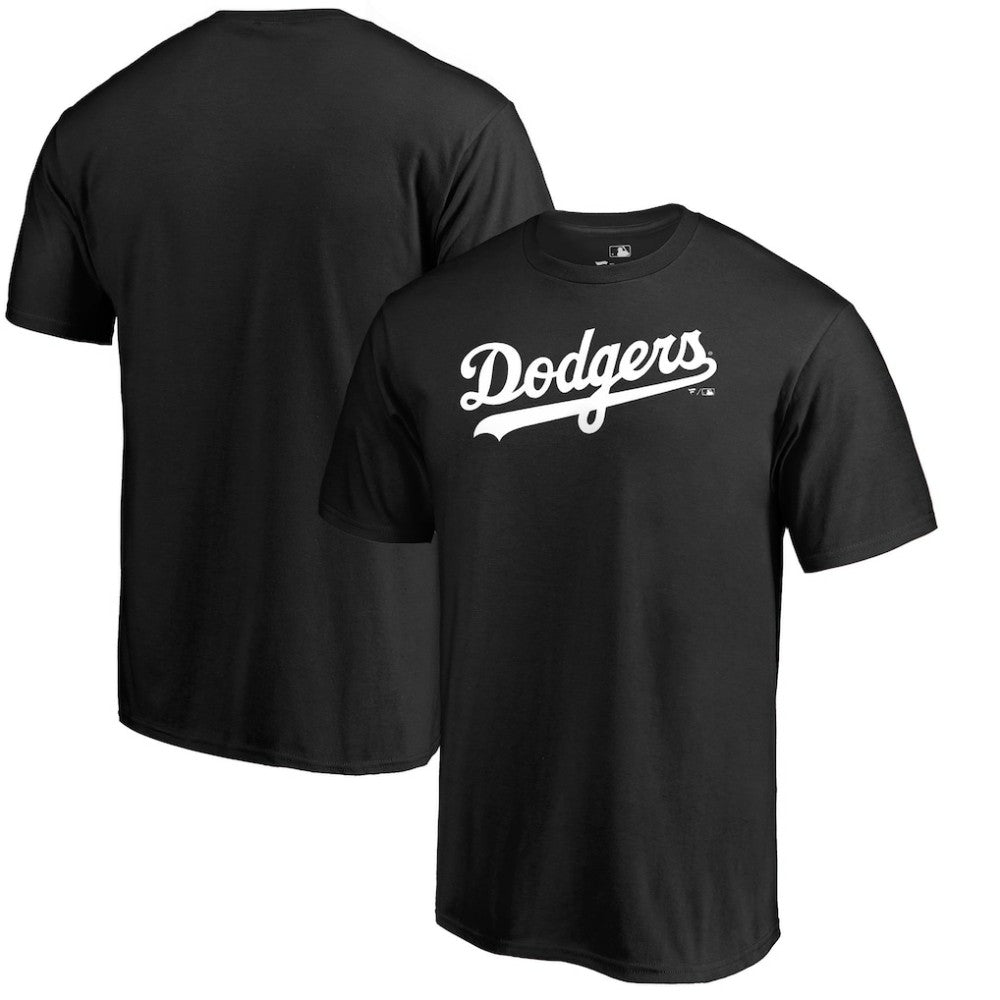 Los Angeles Dodgers Team Wordmark T-Shirt - Black