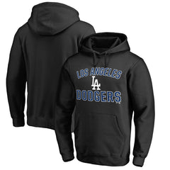 Los Angeles Dodgers Team Victory Arch Pullover Hoodie - Black