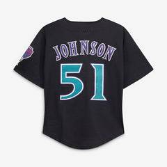 Randy Johnson Arizona Diamondbacks Youth Cooperstown Collection Mesh Batting Practice Jersey - Black | Mitchell & Ness