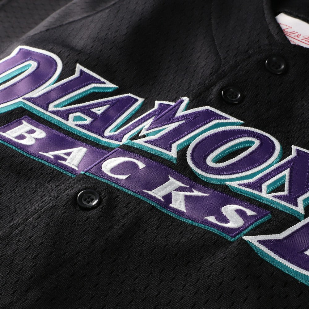 Randy Johnson Arizona Diamondbacks Youth Cooperstown Collection Mesh Batting Practice Jersey - Black | Mitchell & Ness