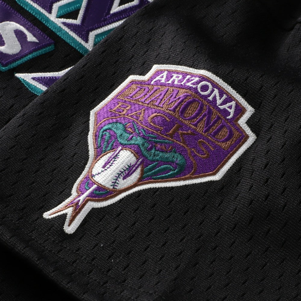 Randy Johnson Arizona Diamondbacks Youth Cooperstown Collection Mesh Batting Practice Jersey - Black | Mitchell & Ness