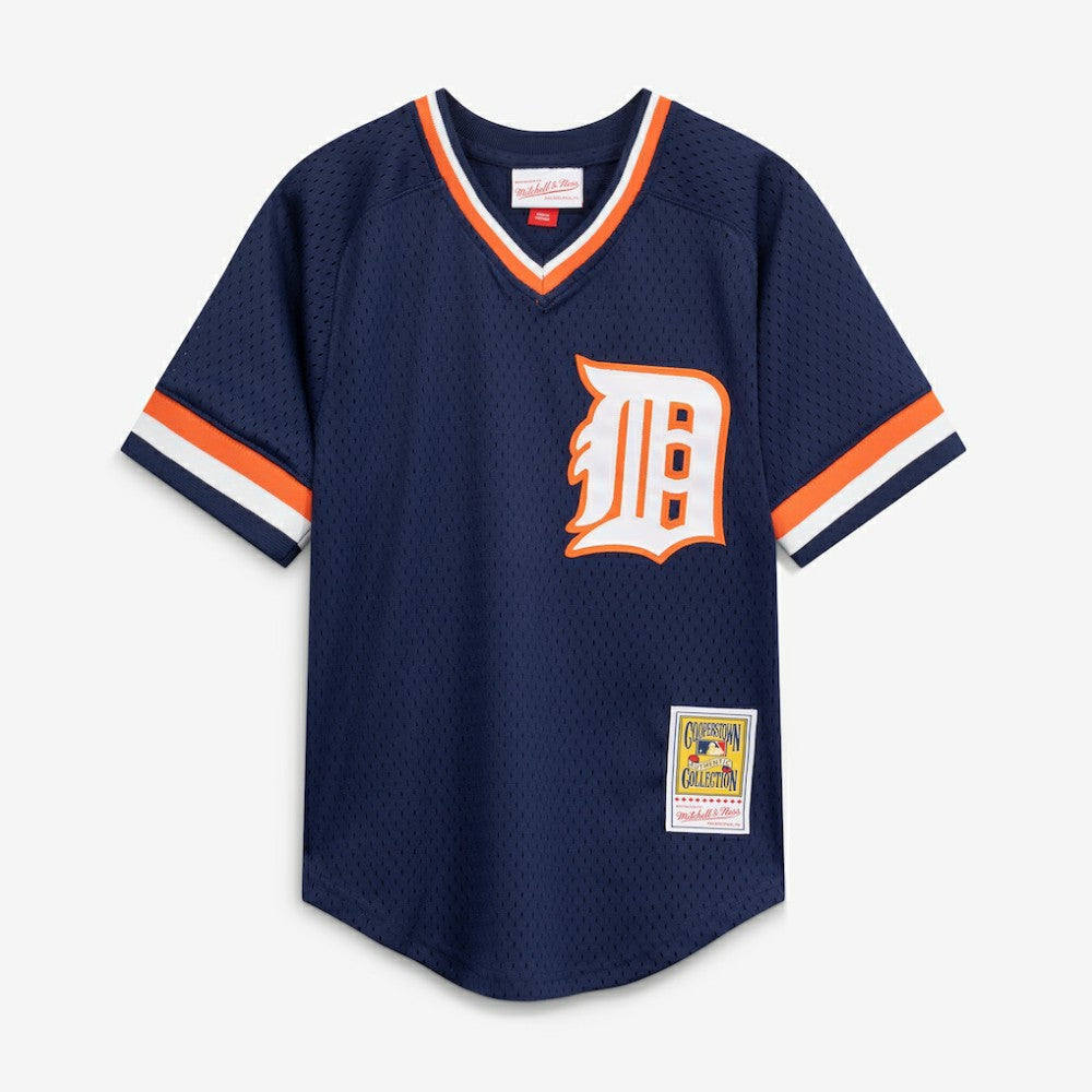 Kirk Gibson Detroit Tigers Youth Cooperstown Collection Mesh Batting Practice Jersey - Navy | Mitchell & Ness