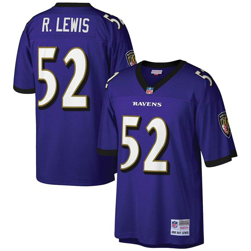 NFL Baltimore Ravens Ray Lewis  Big & Tall 2000 Retired Player Replica Jersey