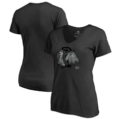 Chicago Blackhawks Women's Core Smoke V-Neck T-Shirt