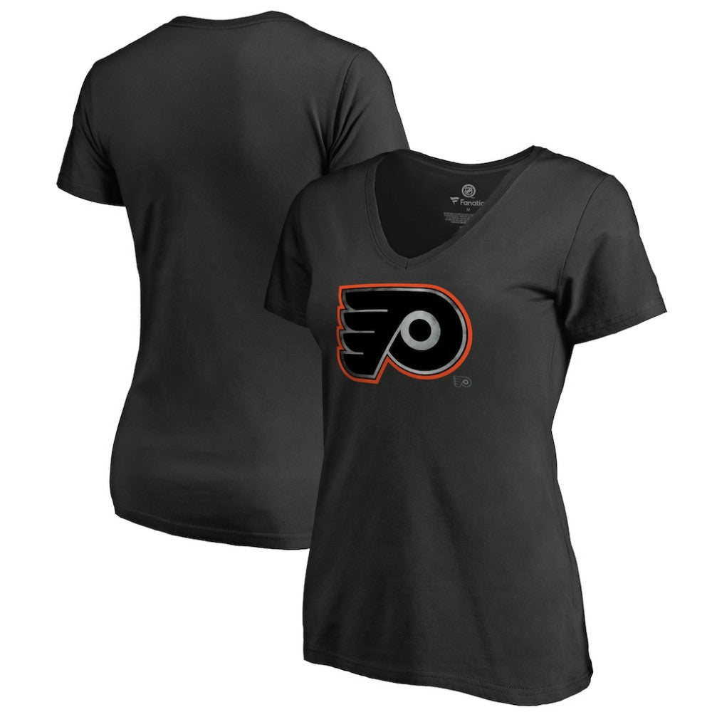 Philadelphia Flyers Women's Core Smoke V-Neck T-Shirt