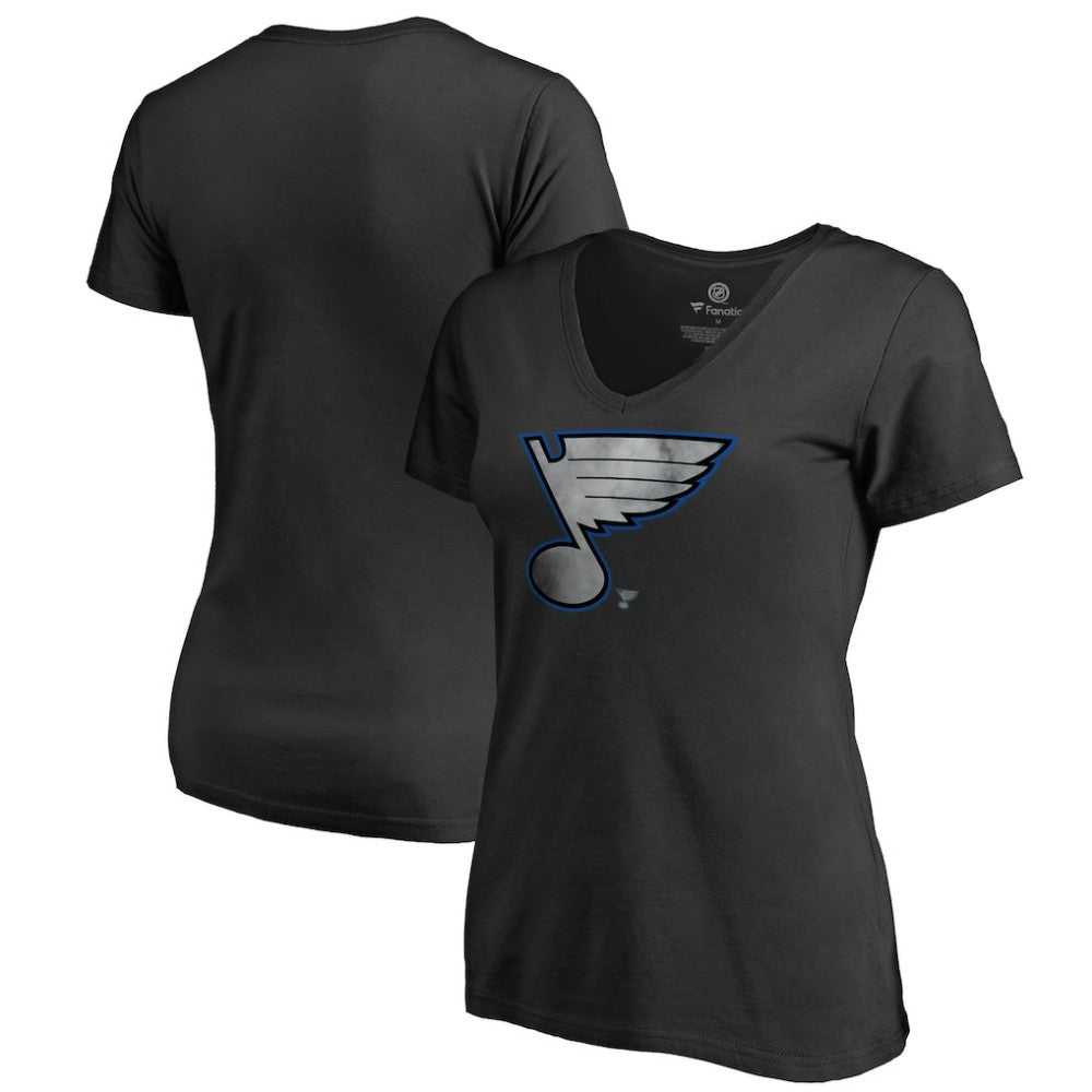 St. Louis Blues Women's Core Smoke V-Neck T-Shirt