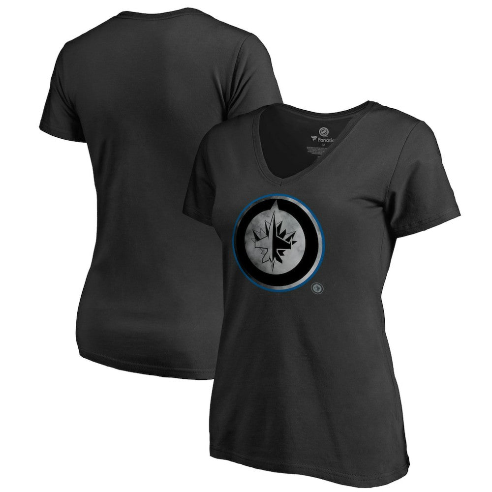Winnipeg Jets Women's Core Smoke V-Neck T-Shirt