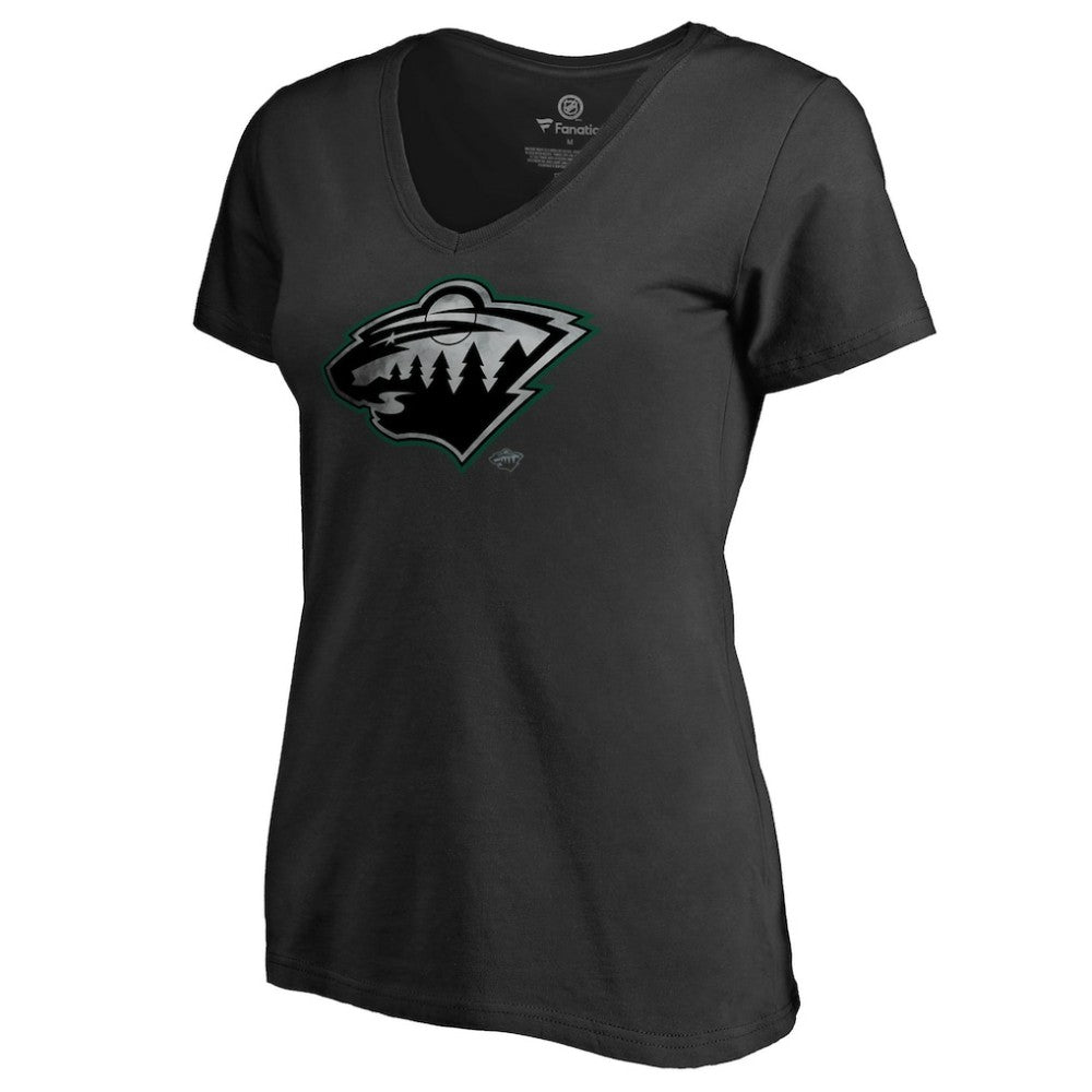Minnesota Wild Women's Core Smoke V-Neck T-Shirt