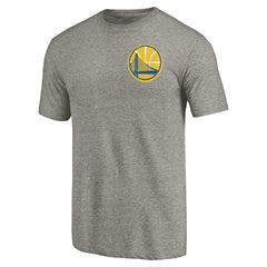 Golden State Warriors Primary Logo Left Chest Distressed Tri-Blend T-Shirt sale - Gray discount