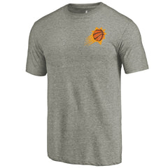 Phoenix Suns Primary Logo Left Chest Distressed Tri-Blend T-Shirt - Gray sale
