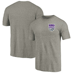 Sacramento Kings Primary Logo Left Chest Distressed Tri-Blend T-Shirt - Gray online