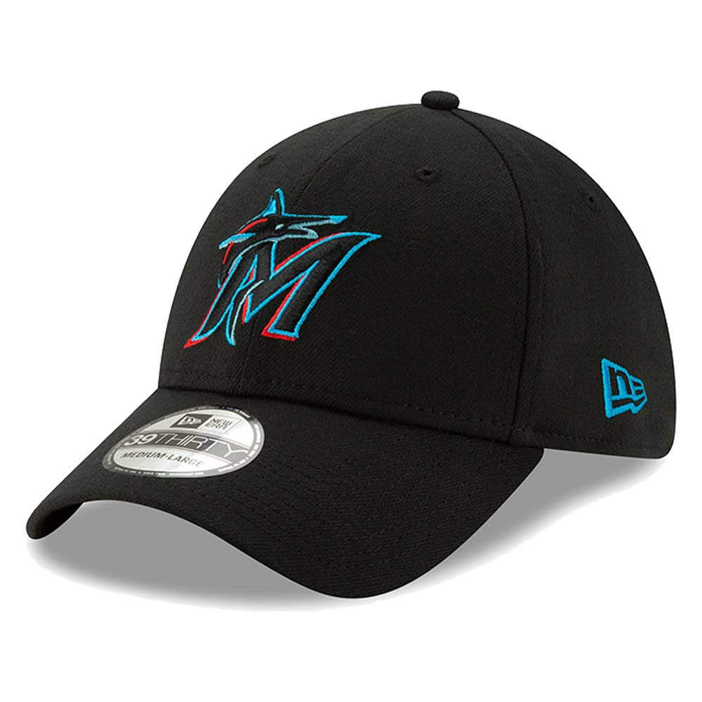 Miami Marlins 2019 Team Classic 39THIRTY Flex Hat - Black | New Era