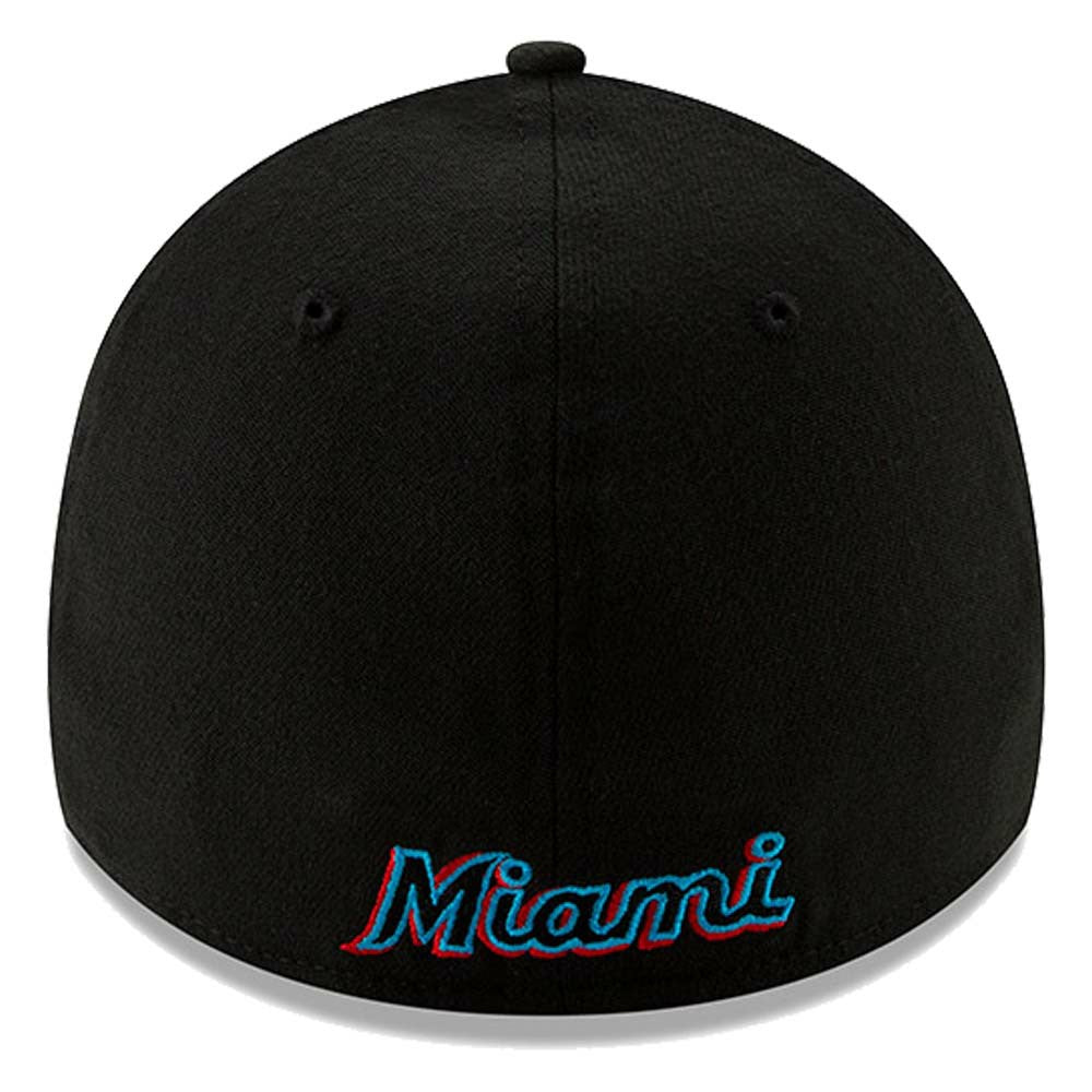 Miami Marlins 2019 Team Classic 39THIRTY Flex Hat - Black | New Era