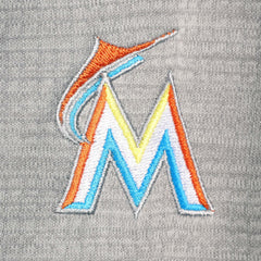 Miami Marlins Vineyard Vines Performance Sankaty Half-Zip Pullover Top - Heather Gray
