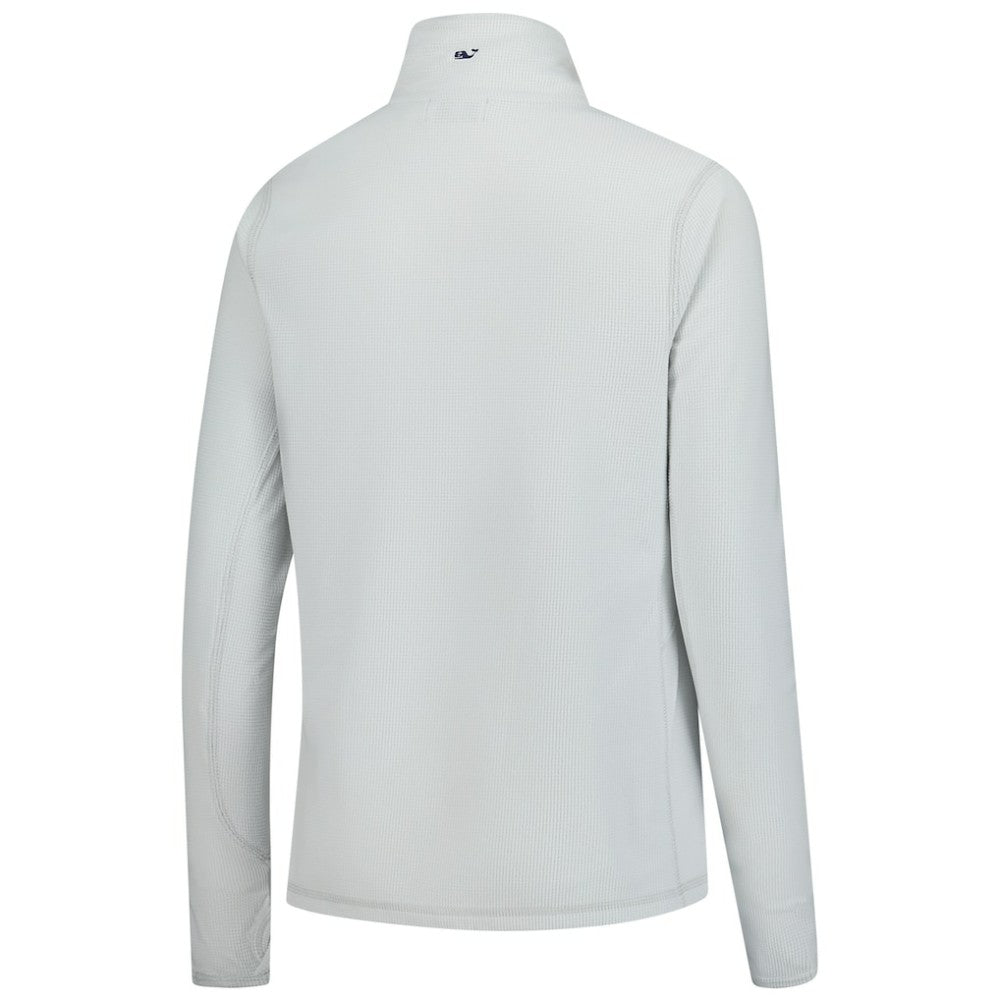 Minnesota Twins Vineyard Vines Women's Performance Grid Half-Zip Pullover Top - Gray
