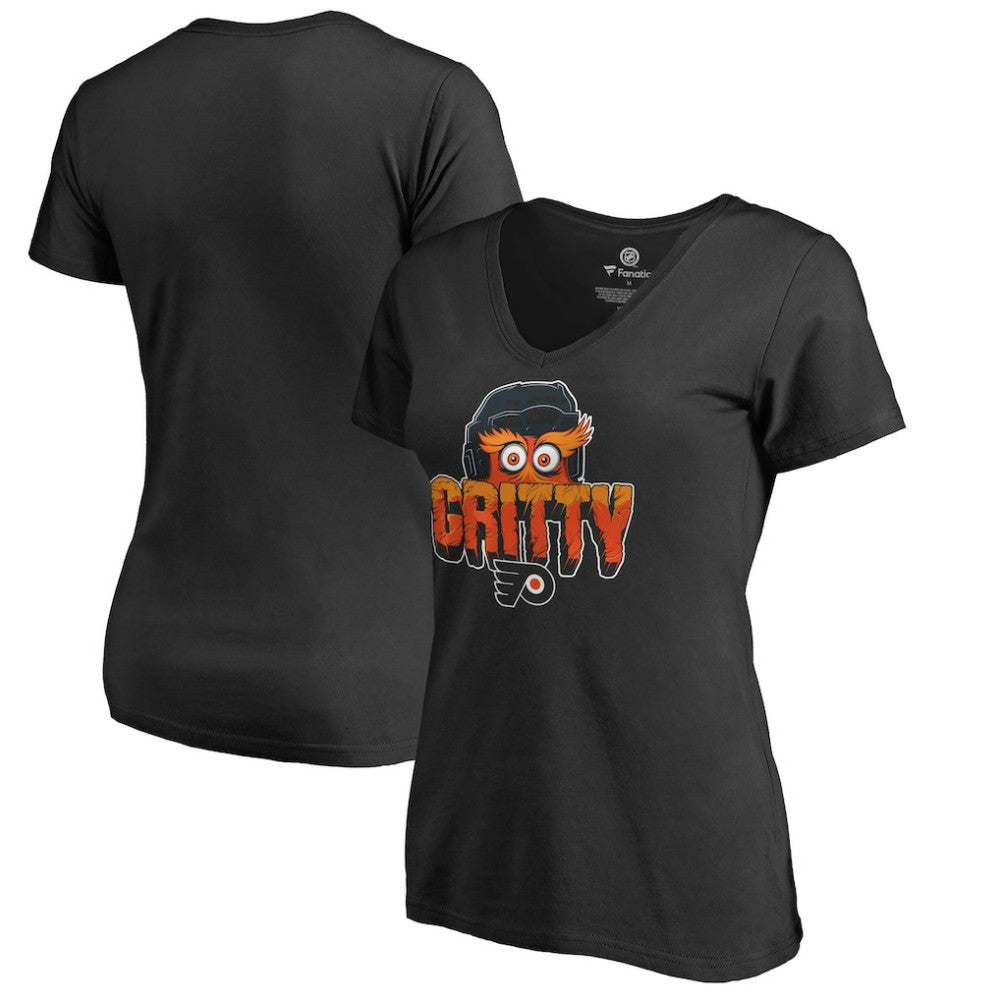 Philadelphia Flyers Women's Go Gritty V-Neck T-Shirt