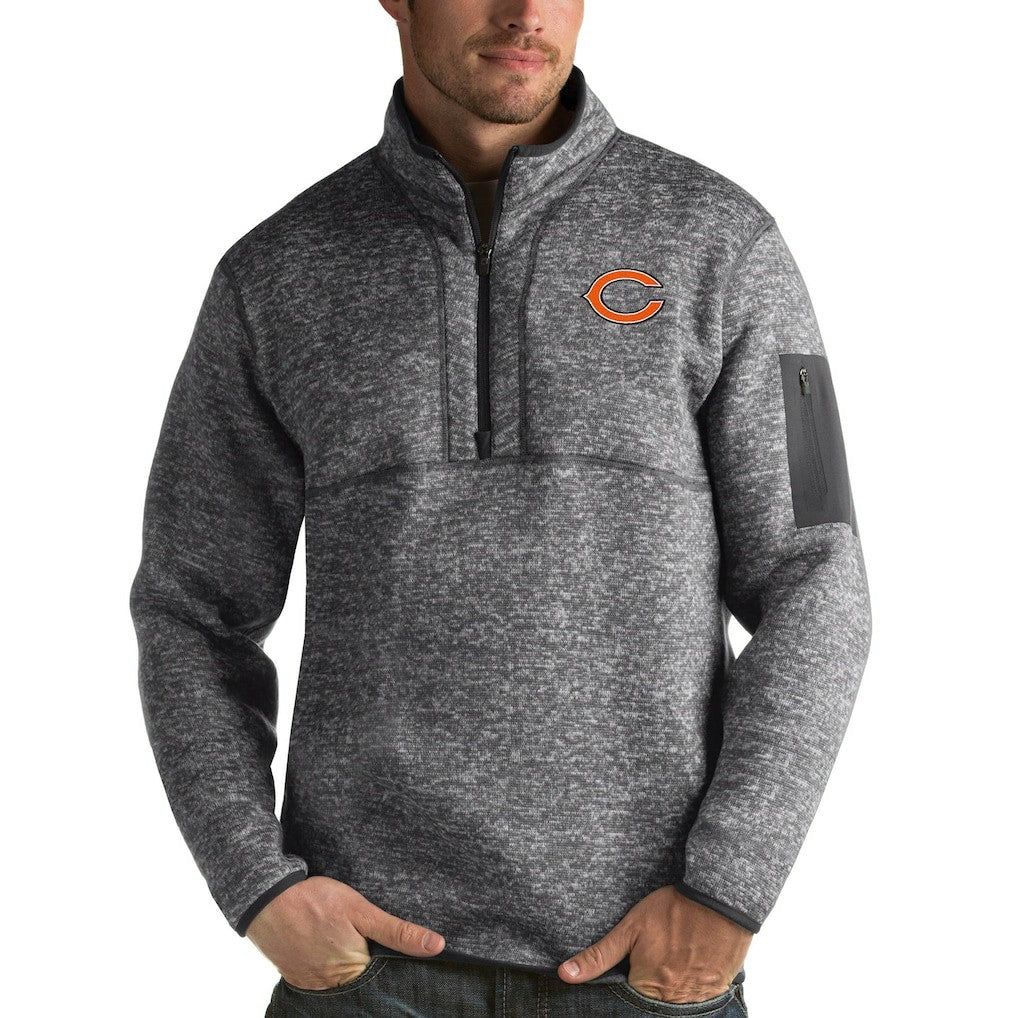 NFL Chicago Bears Antigua Fortune Quarter-Zip Pullover Jacket