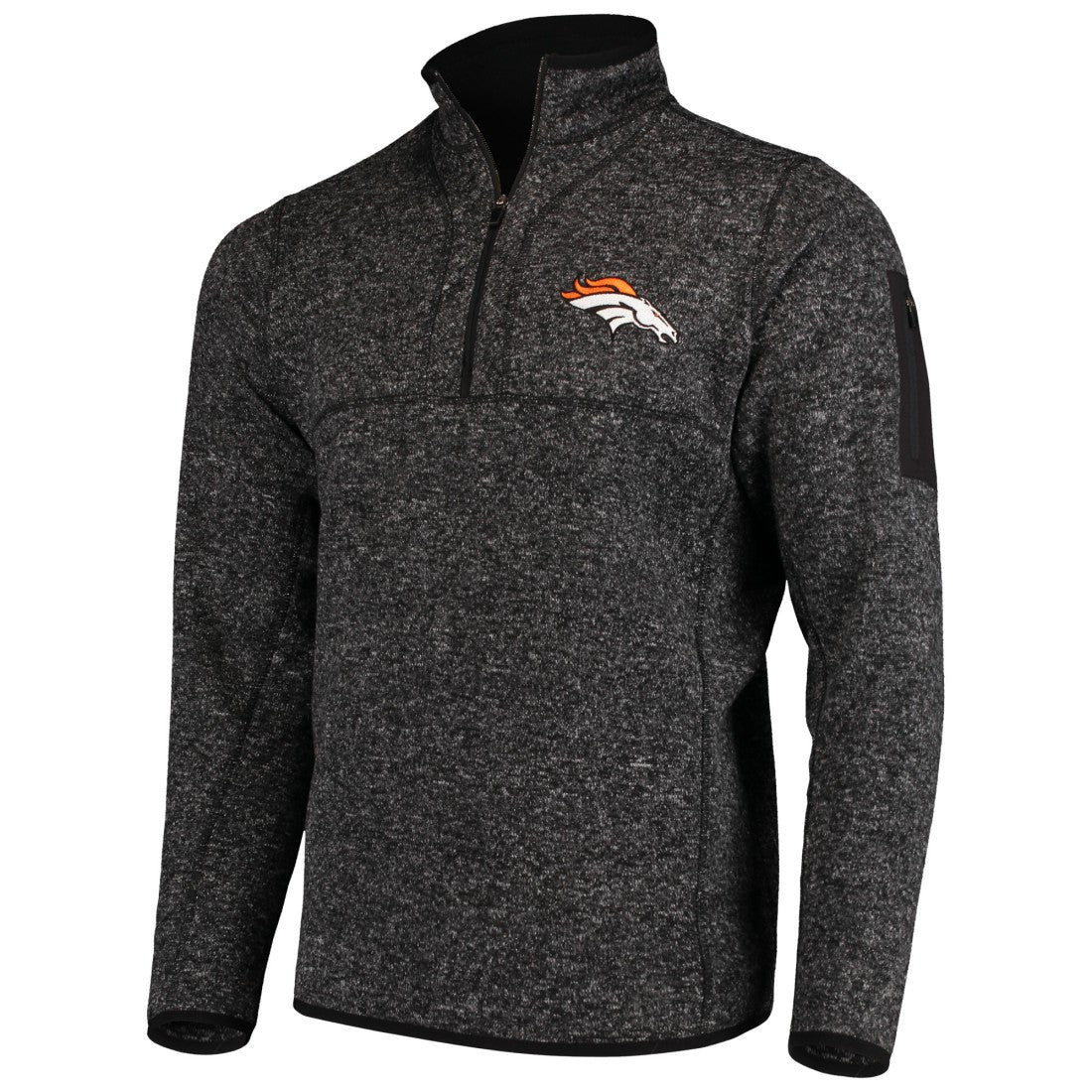NFL Denver Broncos Antigua Fortune Quarter-Zip Pullover Jacket