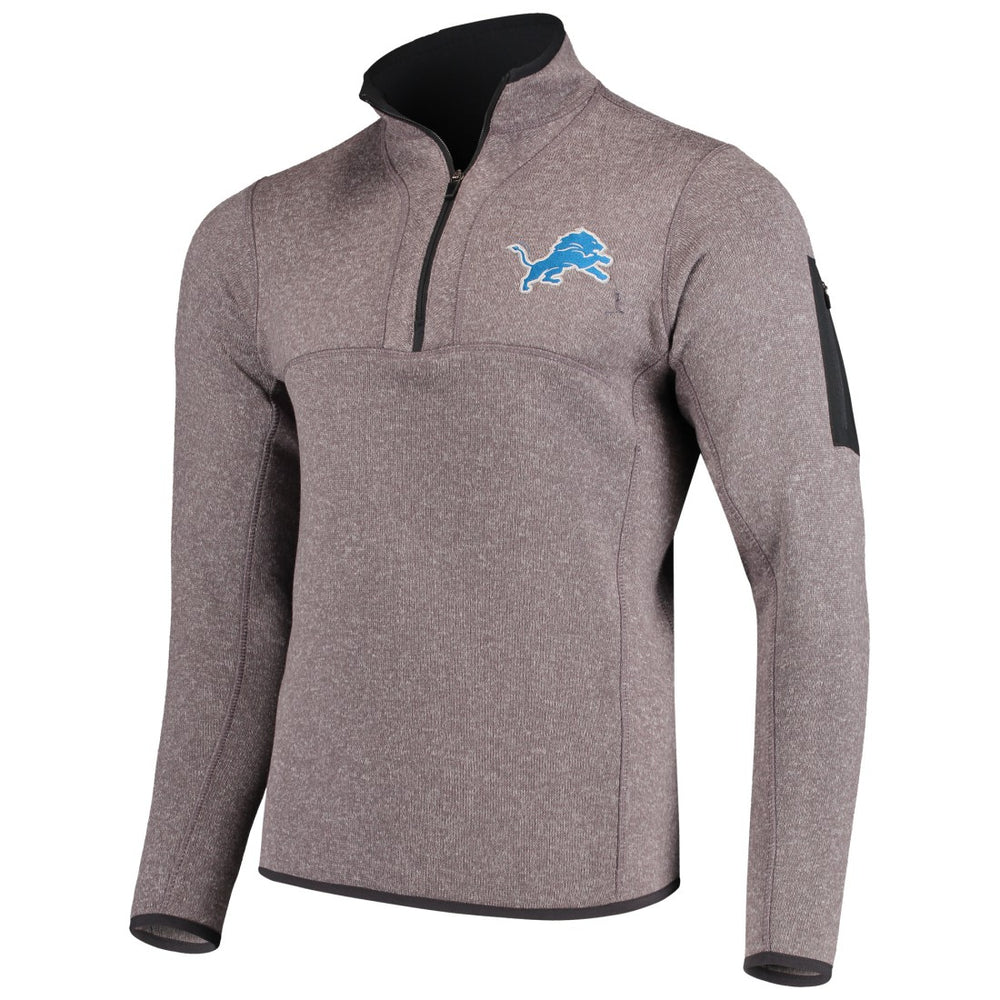 NFL Detroit Lions Antigua Fortune Quarter-Zip Pullover Jacket