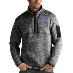 NFL Detroit Lions Antigua Fortune Quarter-Zip Pullover Jacket
