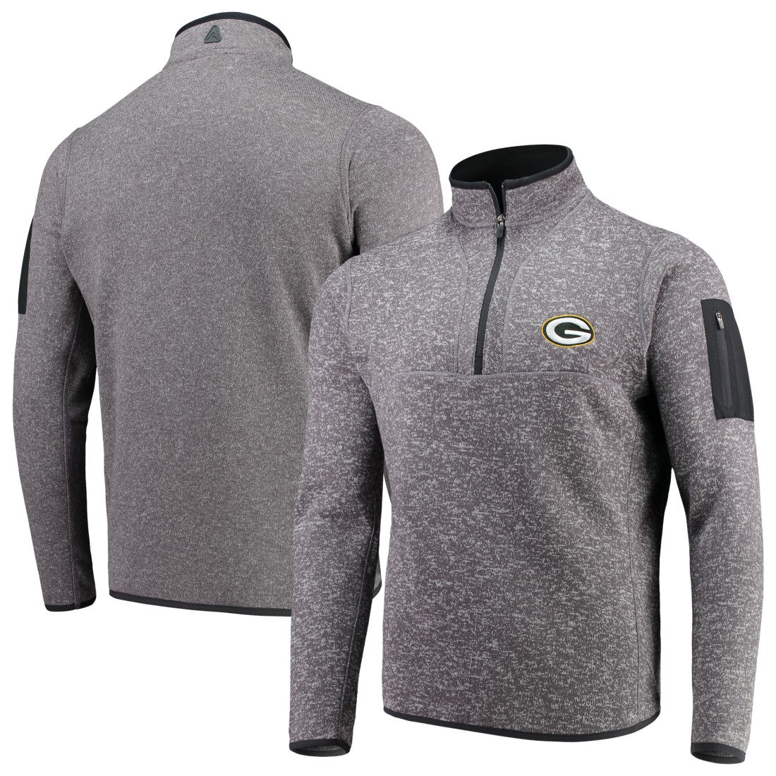 NFL Green Bay Packers Antigua Fortune Quarter-Zip Pullover Jacket