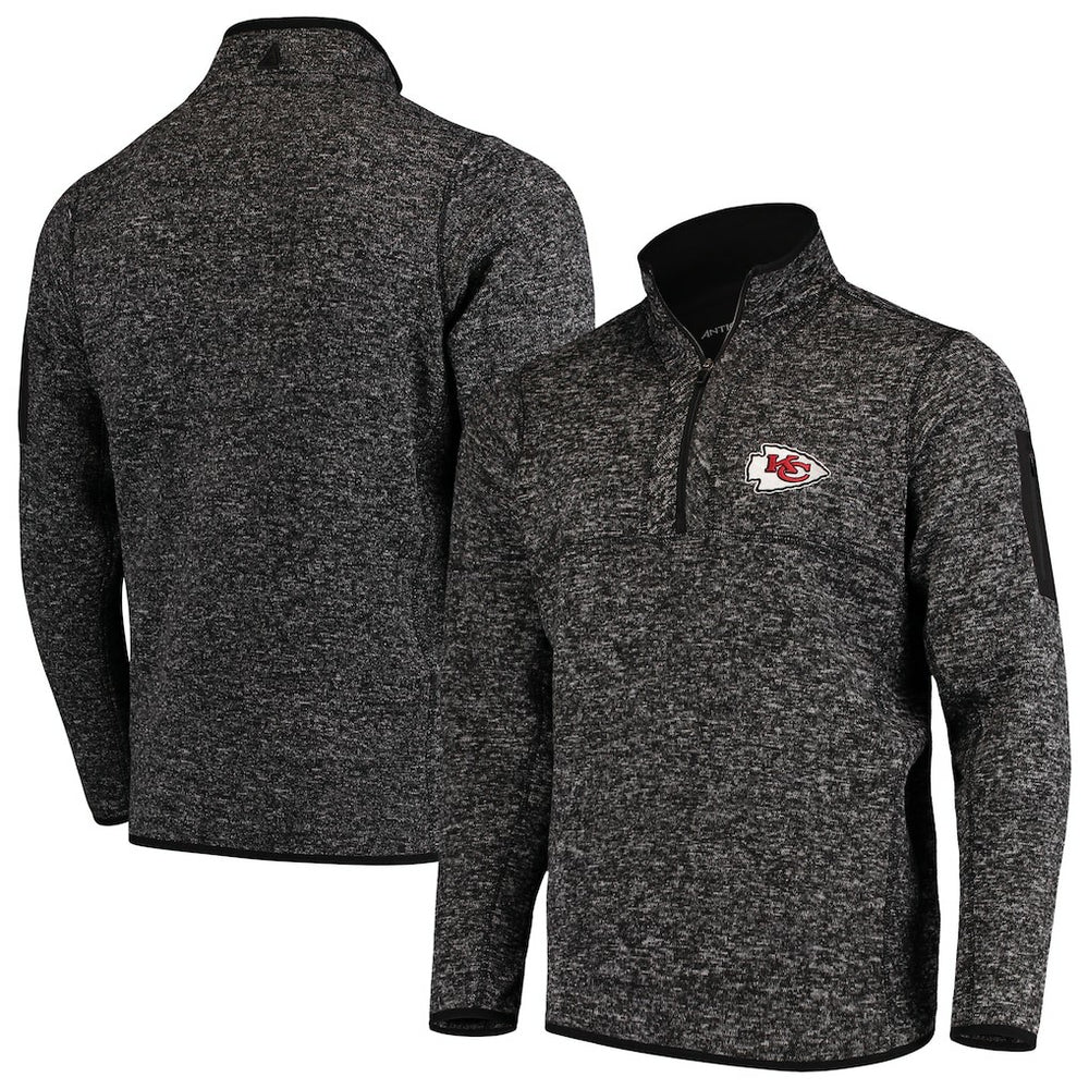 NFL Kansas City Chiefs Antigua Fortune Quarter-Zip Pullover Jacket
