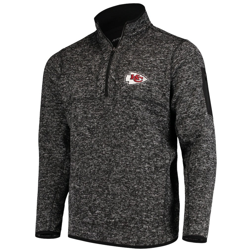 NFL Kansas City Chiefs Antigua Fortune Quarter-Zip Pullover Jacket