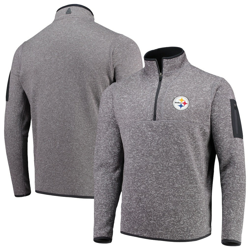 NFL Pittsburgh Steelers Antigua Fortune Quarter-Zip Pullover Jacket