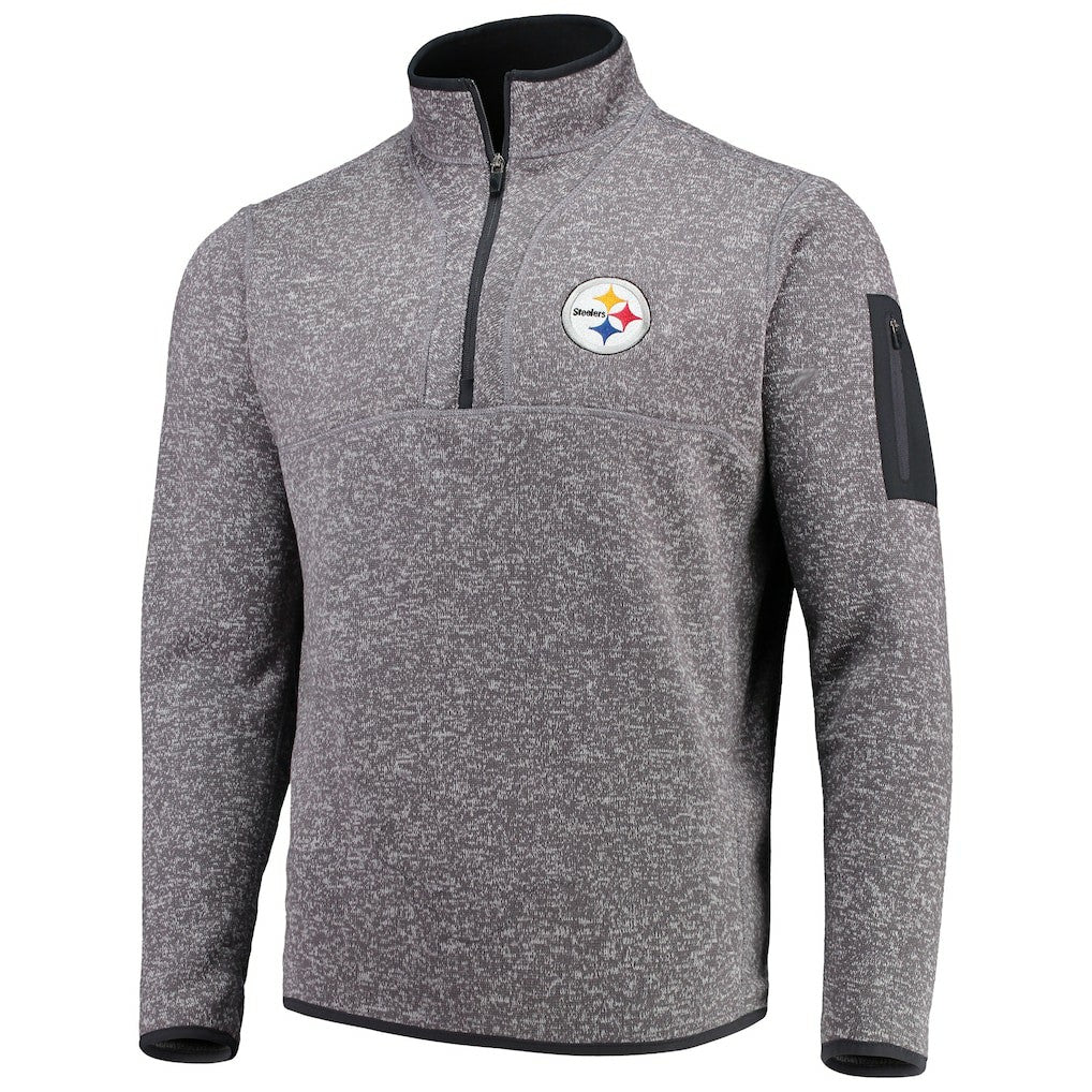 NFL Pittsburgh Steelers Antigua Fortune Quarter-Zip Pullover Jacket