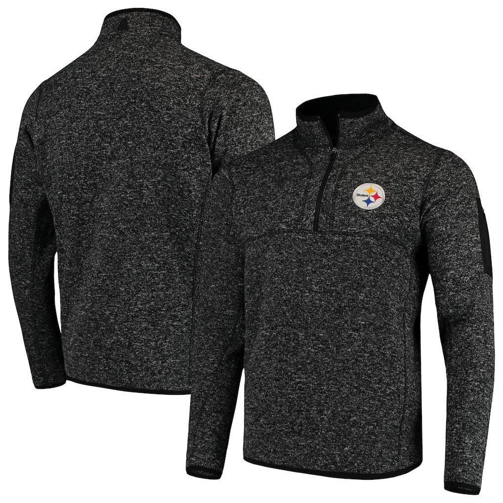NFL Pittsburgh Steelers Antigua Fortune Quarter-Zip Pullover Jacket
