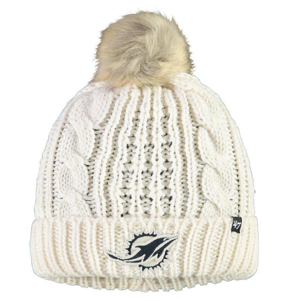 NFL Miami Dolphins '47 Women's Meeko Cuffed Knit Hat With Pom