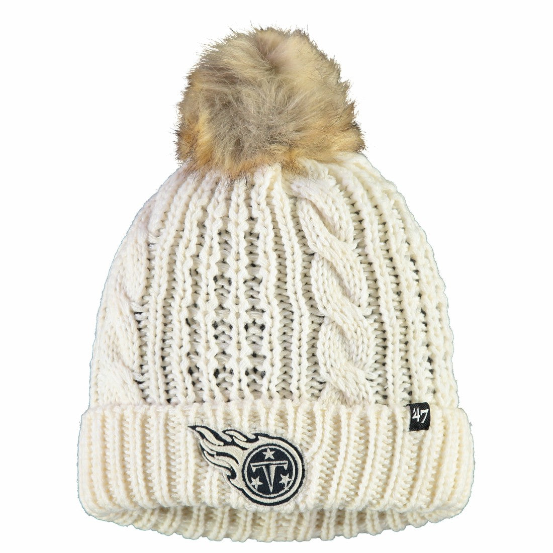 NFL Tennessee Titans '47 Women's Meeko Cuffed Knit Hat With Pom