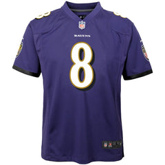 NFL Baltimore Ravens Lamar Jackson  Youth Game Jersey
