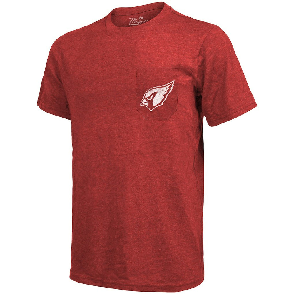 NFL Arizona Cardinals Majestic Threads Tri-Blend Pocket T-Shirt