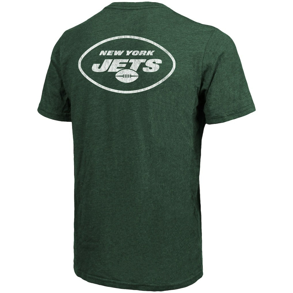 NFL New York Jets Majestic Threads Tri-Blend Pocket T-Shirt