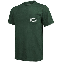NFL Green Bay Packers Majestic Threads Tri-Blend Pocket T-Shirt
