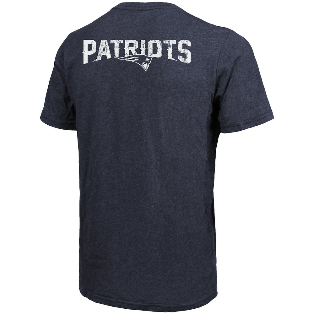 NFL New England Patriots Majestic Threads Tri-Blend Pocket T-Shirt