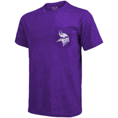 NFL Minnesota Vikings Majestic Threads Tri-Blend Pocket T-Shirt