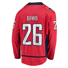 Nic Dowd Washington Capitals Fanatics Home Breakaway Player Jersey