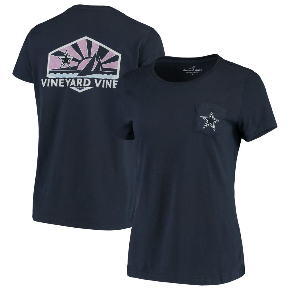 NFL Dallas Cowboys Vineyard Vines Women's Sunset Sail T-Shirt