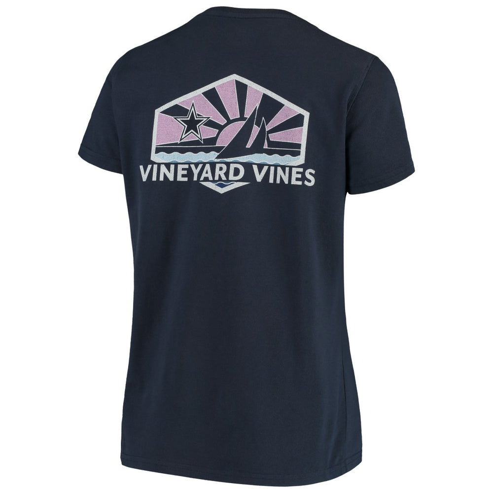 NFL Dallas Cowboys Vineyard Vines Women's Sunset Sail T-Shirt
