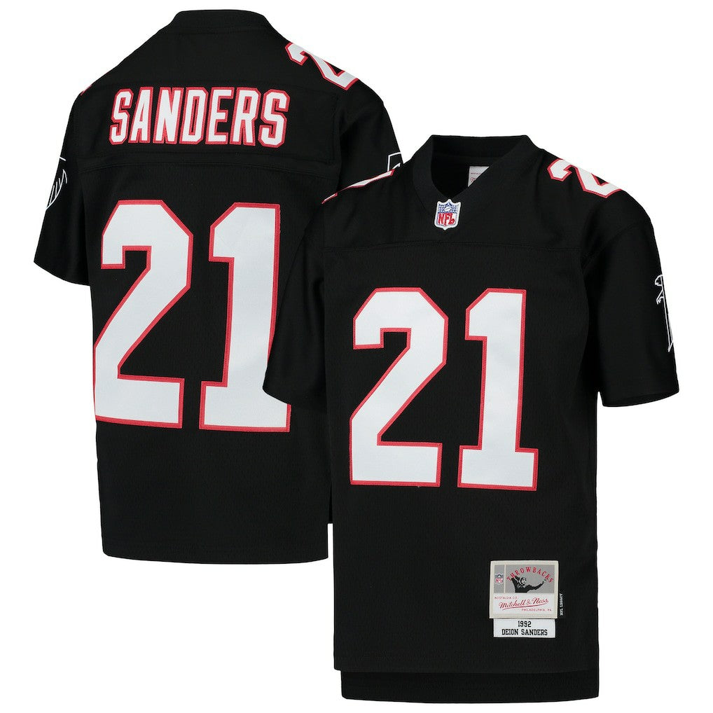 NFL Atlanta Falcons Deion Sanders  Youth 1992 Legacy Retired Player Jersey