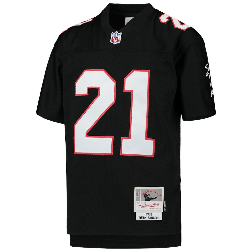 NFL Atlanta Falcons Deion Sanders  Youth 1992 Legacy Retired Player Jersey