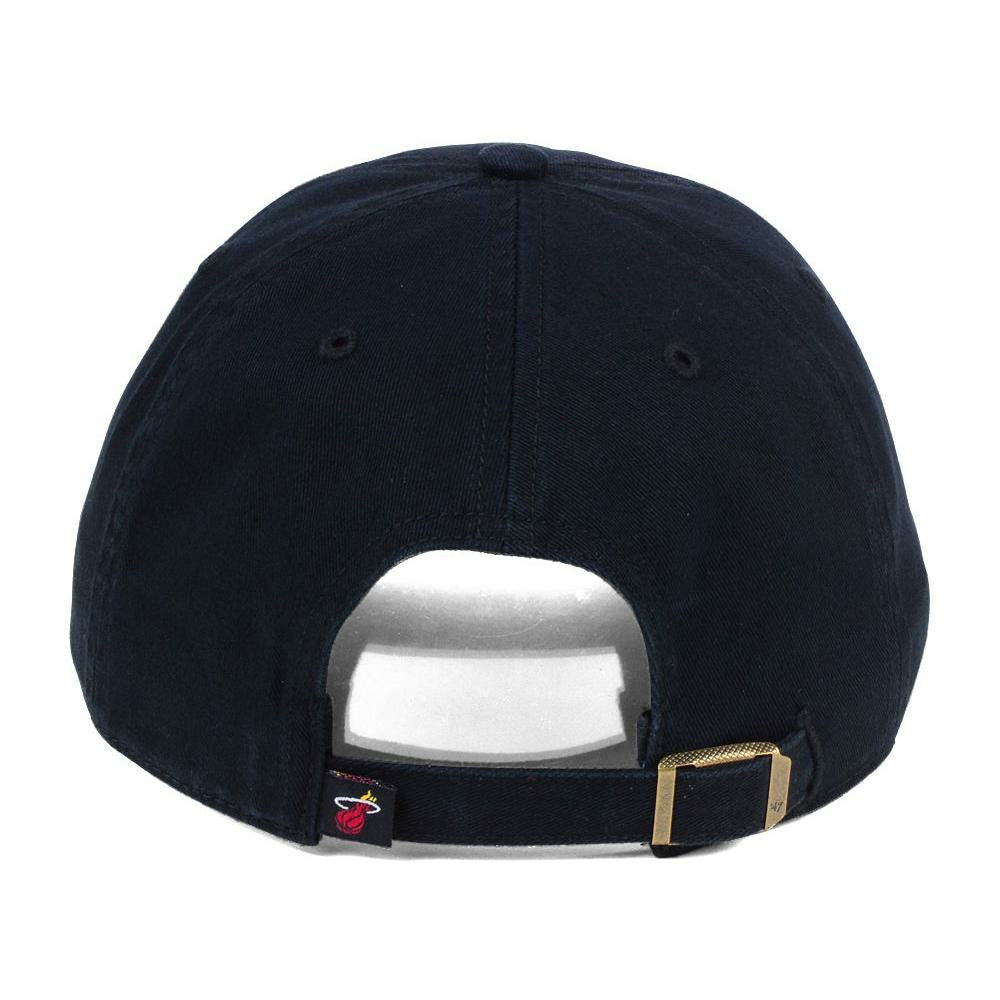 Miami Heat '47 Core Logo Clean Up Adjustable Hat - Black | 47 brand cheap