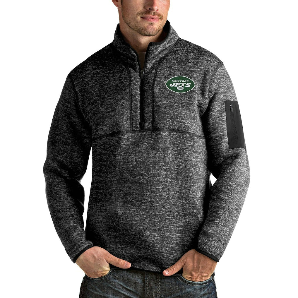NFL New York Jets Antigua Fortune 1/4-Zip Pullover Jacket