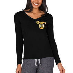 Boston Bruins Concepts Sport Women's Marathon Knit Long Sleeve V-Neck Top