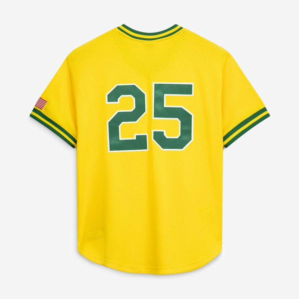 Mark McGwire Athletics Authentic Batting Practice Jersey - Gold | Mitchell & Ness